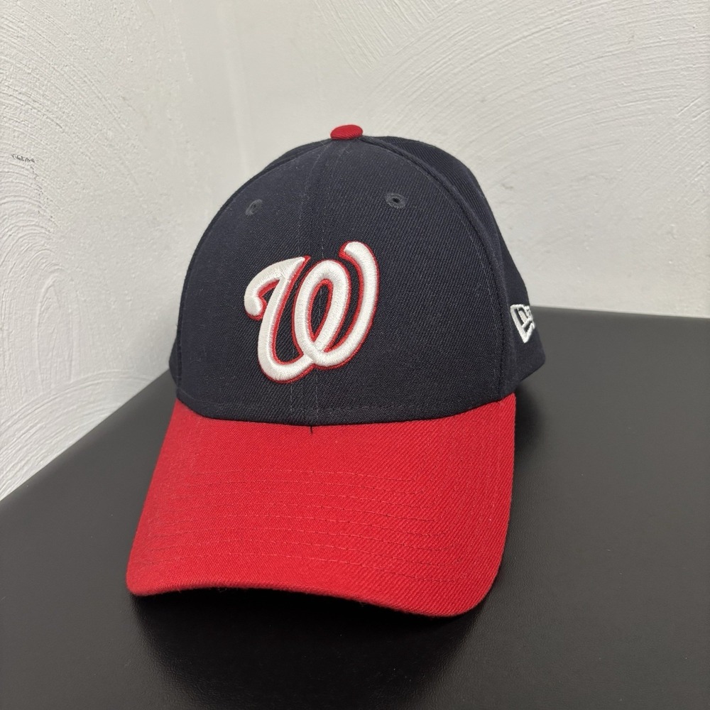 Washington Nationals MLB‎ New Era 9Forty Adjustable Hat Cap Blue Red Embroidered